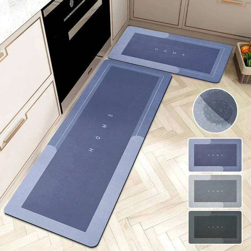 Diatomite Mat Rug Non-slip Kitchen Long Carpet Super Absorbent Floor Mats Entrance Doormat Carpets for Living Room H260227 - view 5