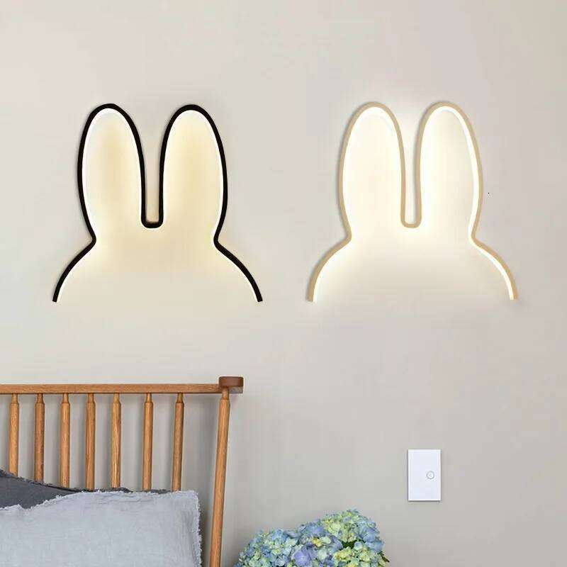 Cute Led Rabbit Wall Lights USB Powered Baby Desk Table Lamp For Bedroom Bedside Children Kid's Room Home Decor Atmosphere Light Z260227