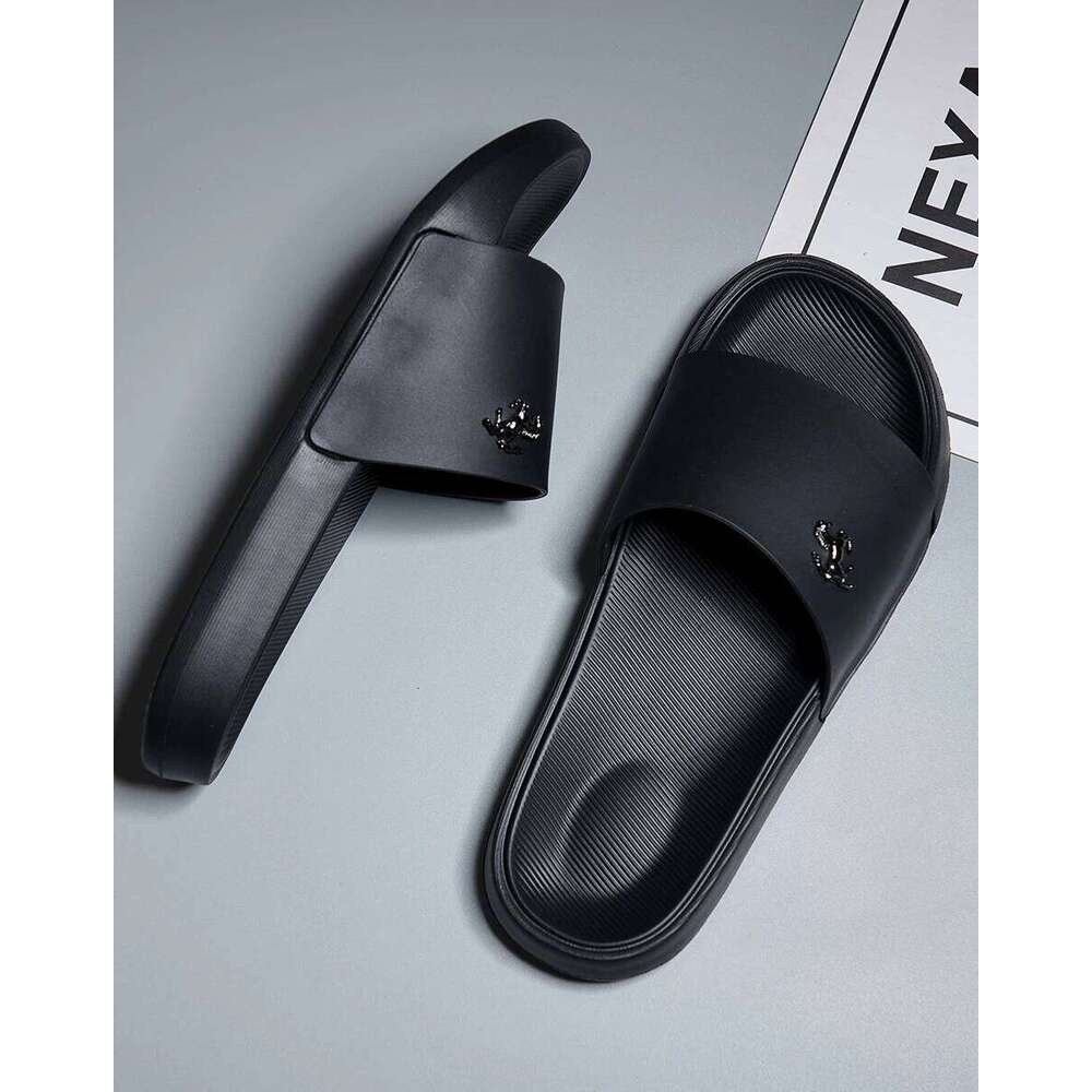 Men's Slide Sandals Soft Comfortable Non-Slip Slippers Indoor Outdoor Bathroom Beach Shoes Quick-Dry EVA Platform Lightweight