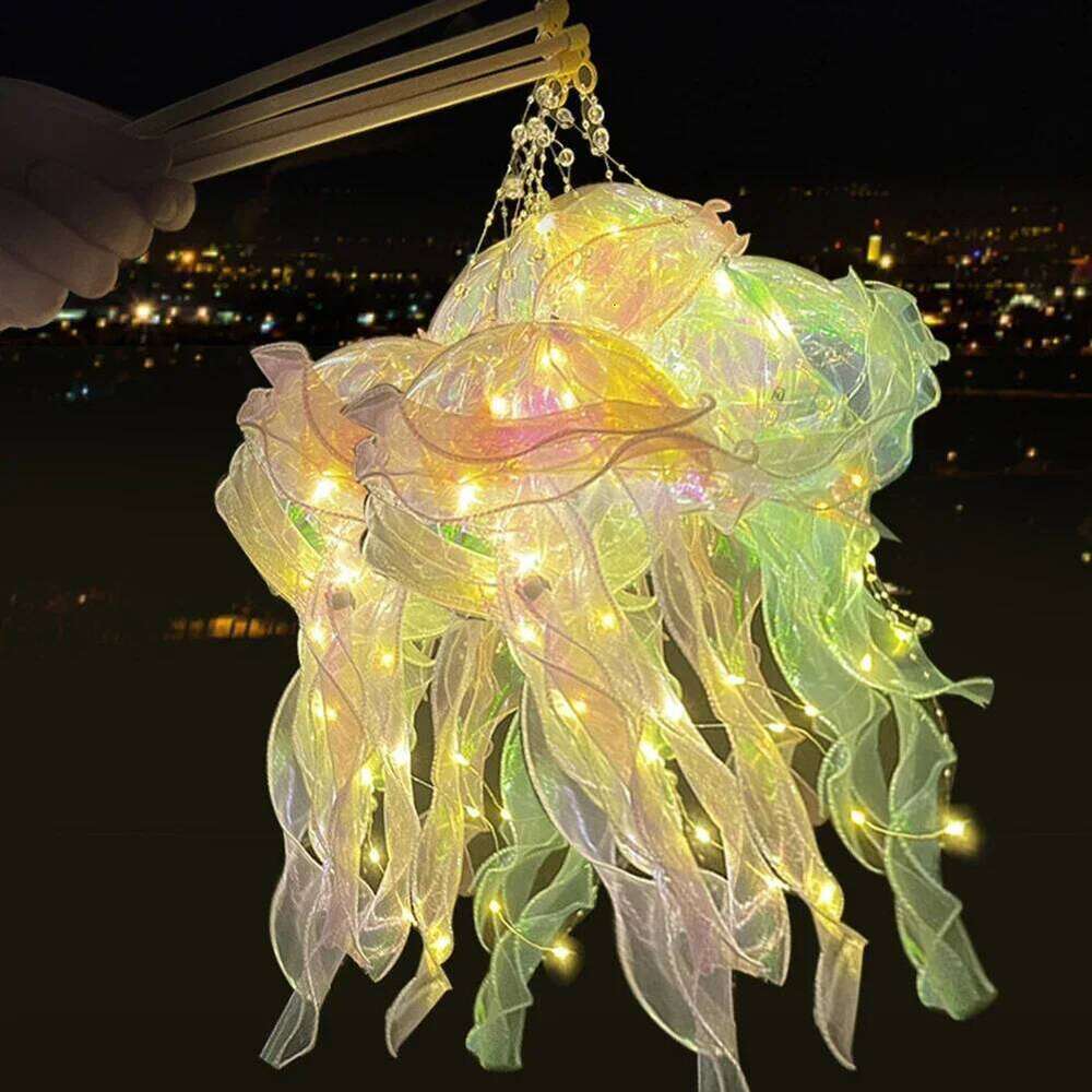 Lightweight Jellyfish Portable Night - Ambient Light for Daughter's Room DIY Decoration Z260227