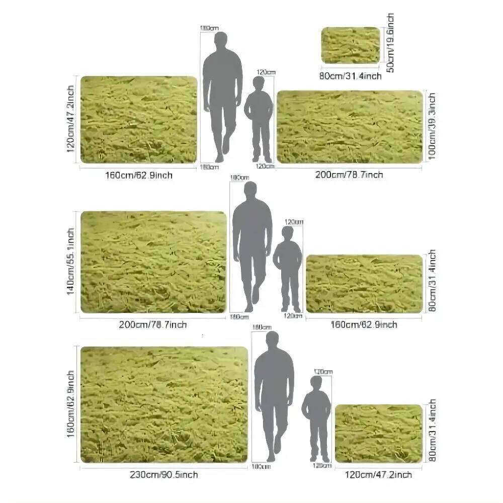 VIKAMA Solid Color Plush Children's Bedroom Soft Fluffy Mat Living Baby Room Nursery Playroom Decorated Area Carpet H260227 - view 7