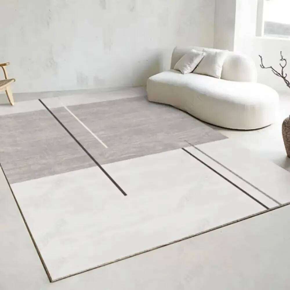 VIKAMA Flannel Carpet Modern Light Luxury Living Room Bedroom Bedside Simple Mat Large Rug Non-slip Washable Home Decor H260226
