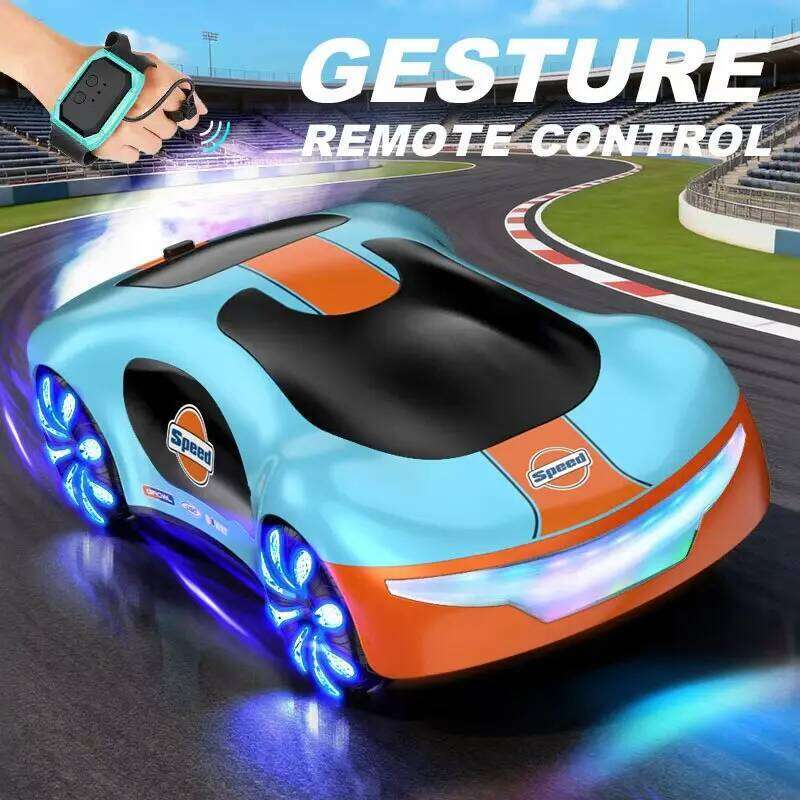 New energy RC Cars Toys 2.4GHz Remote Control Car with Lights Music & SprayEffects Gesture Sensing Gifts for Boys Girls H260227