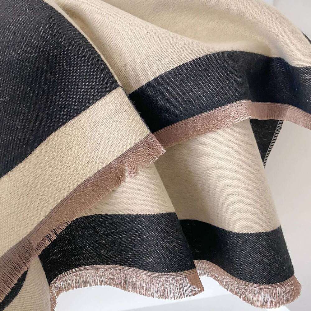 2025 Brand Elegance Geometric Print Imitation Pashmina Shawl Warm, Soft, with Fringe, Suitable for Autumn and Winter Outdoor Z260226
