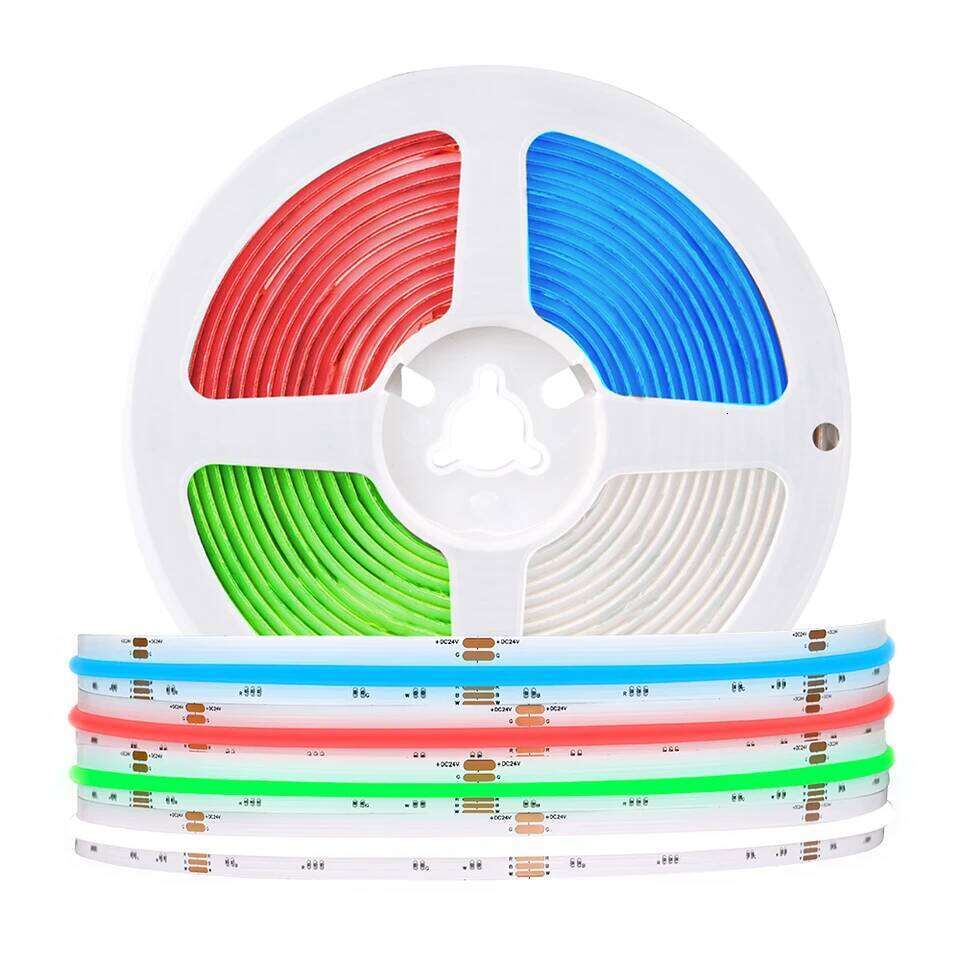 DC12V 24V RGBW RGBCCT COB LED Strip Light 896/960LEDs/m Flexible High Bright Dimmable Led Tape RA90 FCOB RGB+CCT Ribbon Rope Z260226