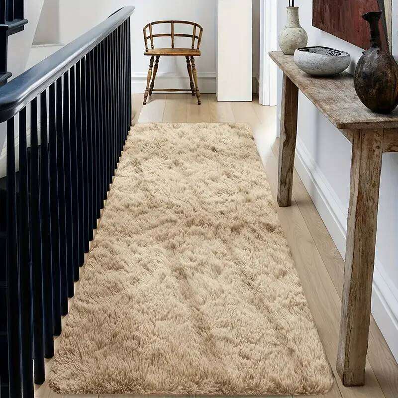 VIKAMA Comfortable Plush Carpet, Super Soft Fluffy Bedroom Bedside Rug, Corridor And Hallway Floor Mat, Home Decoration H260227 - view 4