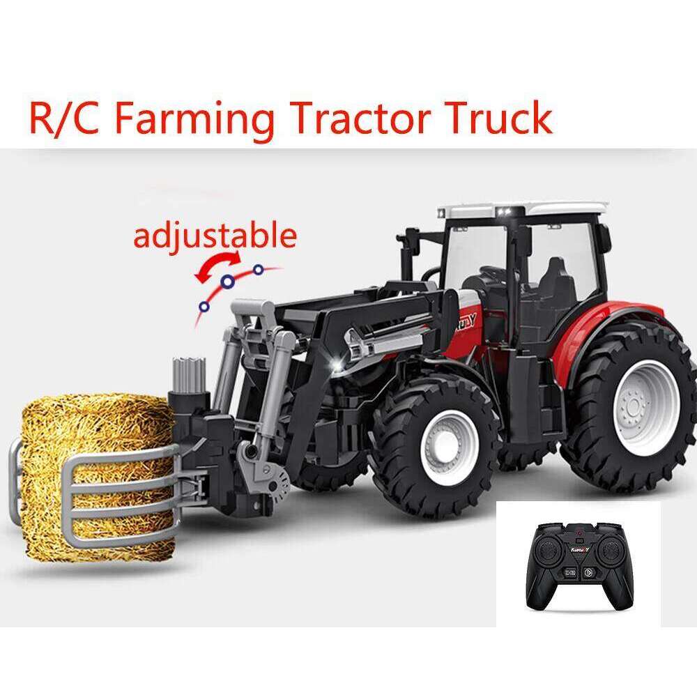 1/ Remote Control Trailer 2.4G RC Tractor Simulated Engineering Construction Truck Model Toys Farming Machine H260227