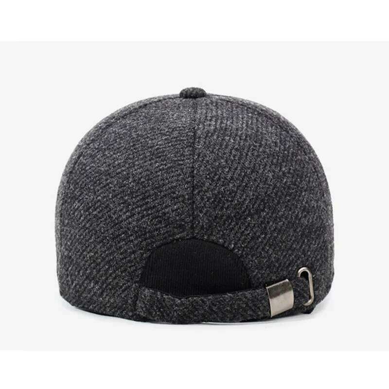 New Winter Fleece-lined Plush Thickened Warm Baseball Caps For Men Coldproof Earmuffs Hats Cotton Hat Male Bone Snapback Cap Z260226