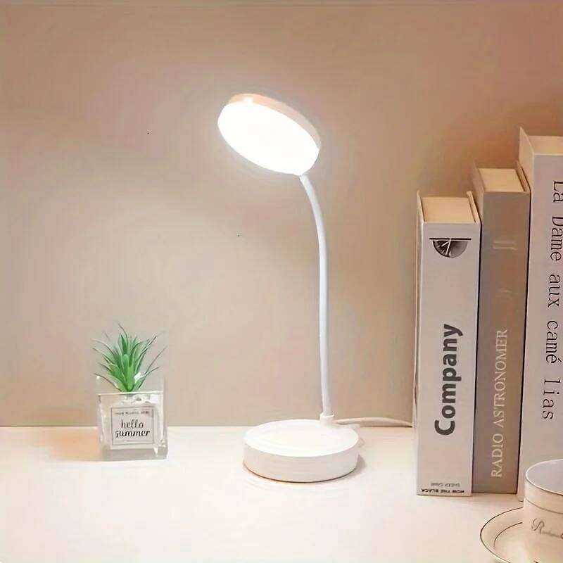 LED Eye Protection Desk Lamp,Adjustable Dimming In Three Levels,Can Switch Between White And Warm -USB Night Light Z260227