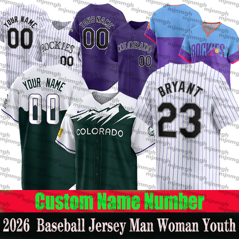 Coloradocity Rockiess jersey Kris Bryant jerseys Brenton Doyle Ryan McMahon Baseball Jerseys