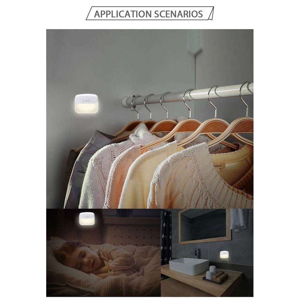 LED Auto ON/OFF Smart Lamp Under Cabinet PIR Motion Sensor Kitchen Bedroom Light for Night Cupboard Closet Stairs Z260227