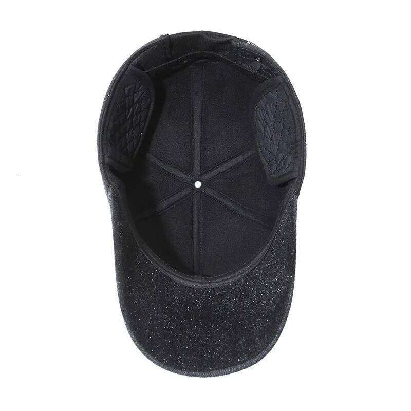 NORTHWOOD Winter Baseball Cap for Men Earflaps Outdoor Snapback Hat Male Keep Warm Cotton Trucker Caps Gorras Hombre Size56-60cm Z260226