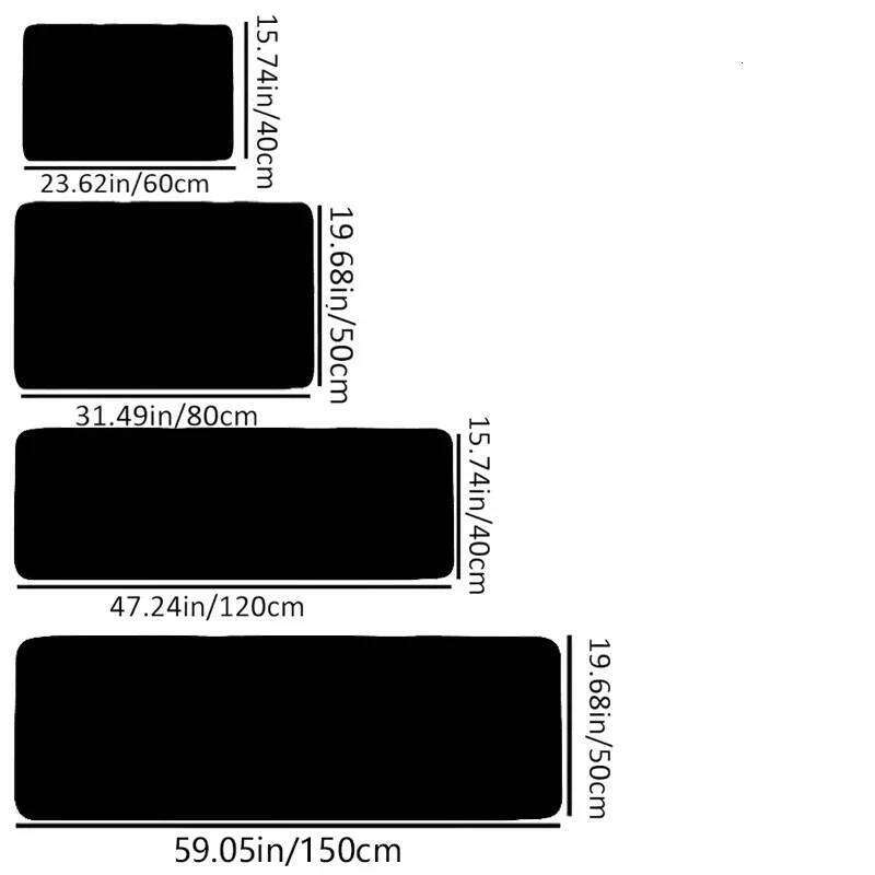 Non-Slip with Vibrant Digital Printed Letters Carpet Anti-Slip Rug for Modern Kitchen Home Decor Floor Mat H260226