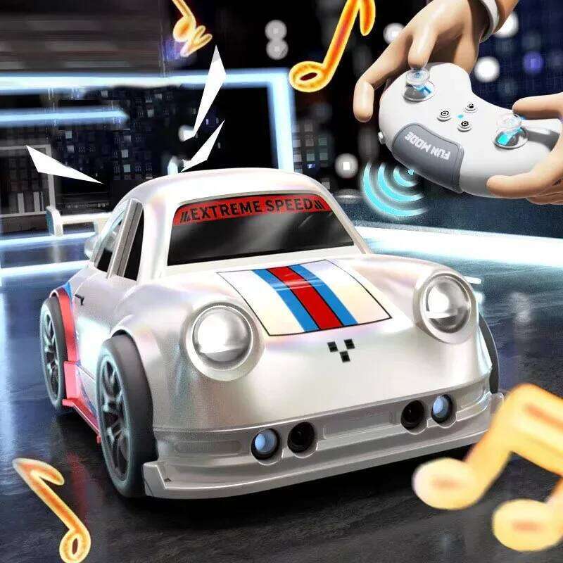 2.4G mini RC smart drift car with lights and sounds, multi-function remote control, suitable for indoor/outdoor entertainment H260227