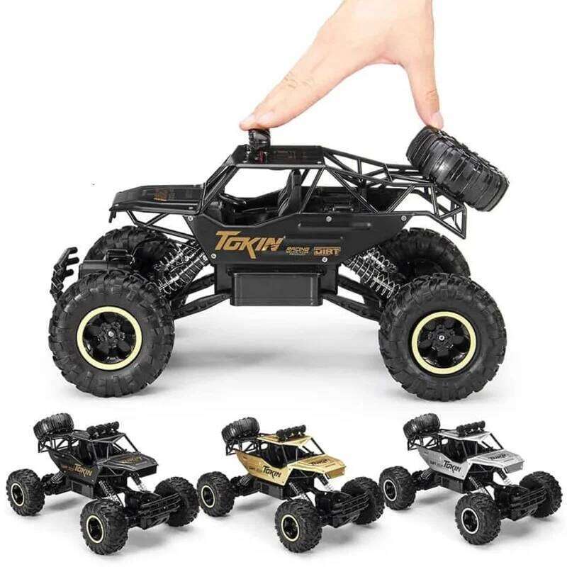 RC Car 1:12/16 Scale All Terrain 15KM/H High Speed 4WD Electric Vehicle with 2.4 GHz Headlight Remote Control Off-Road Truck Toy H260227