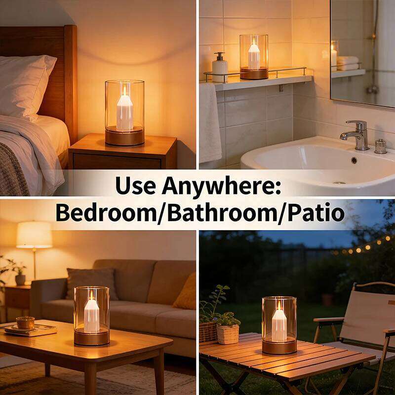 LED Night Light Rechargeable Flameless Candle Motion Sensor Dimmable USB Charging Soft Warm Bedroom Portable Table Bedside Lamp Z260227