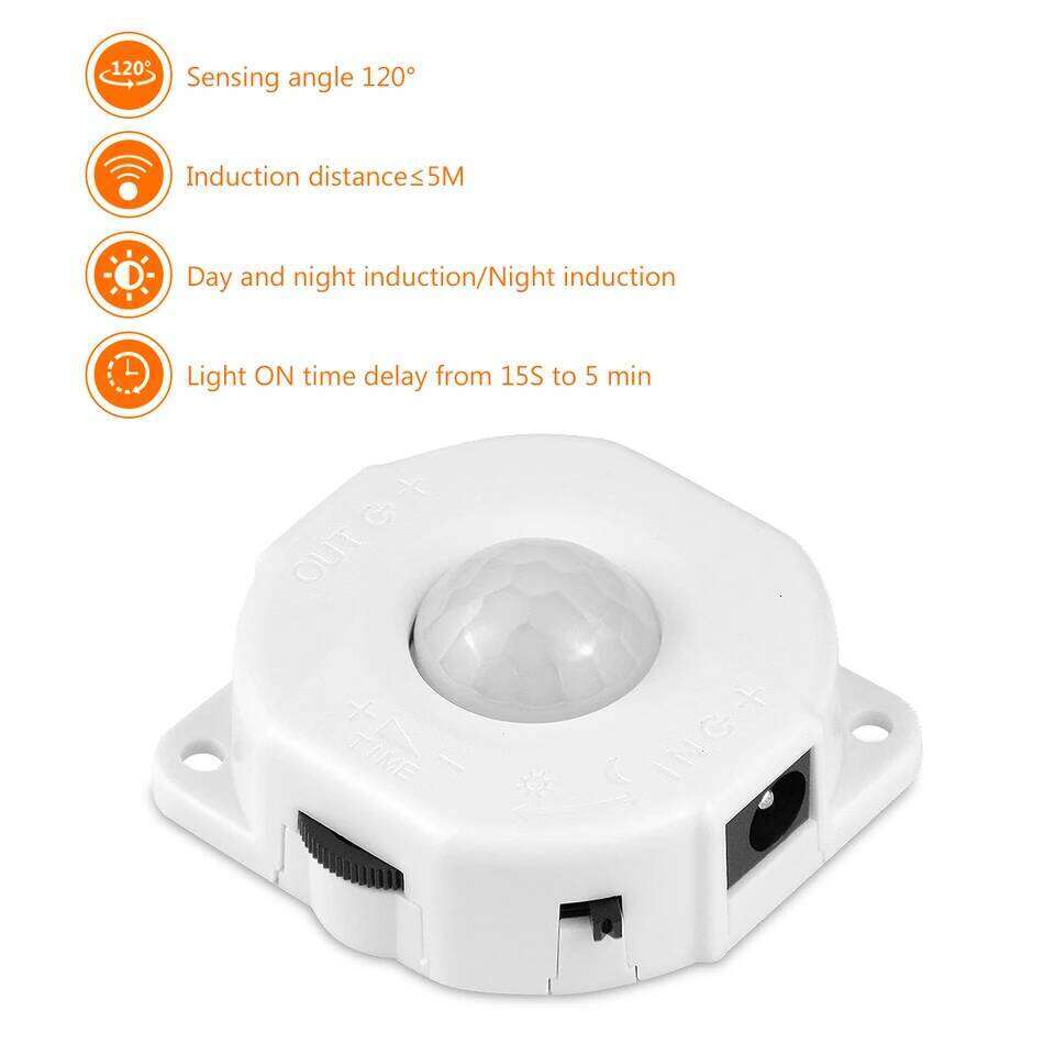 Auto On Off PIR Motion Sensor LED Strip Lights Night Lamp automotive led tape Bedroom Kitchen Decoration 110V 220V To 12V Z260226