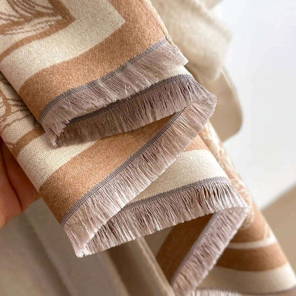 Cozy Retro Faux Cashmere Thick Warm Women Wraps Luxury Scarf Winter Season Z260226