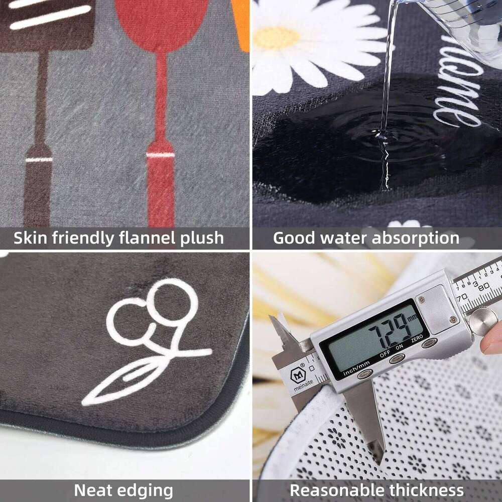 Multi-purpose Sponge Water Absorption Mat: Kitchen, Bathroom Anti-skid, Moisture Absorption, Machine Washable Carpet H260227 - view 5