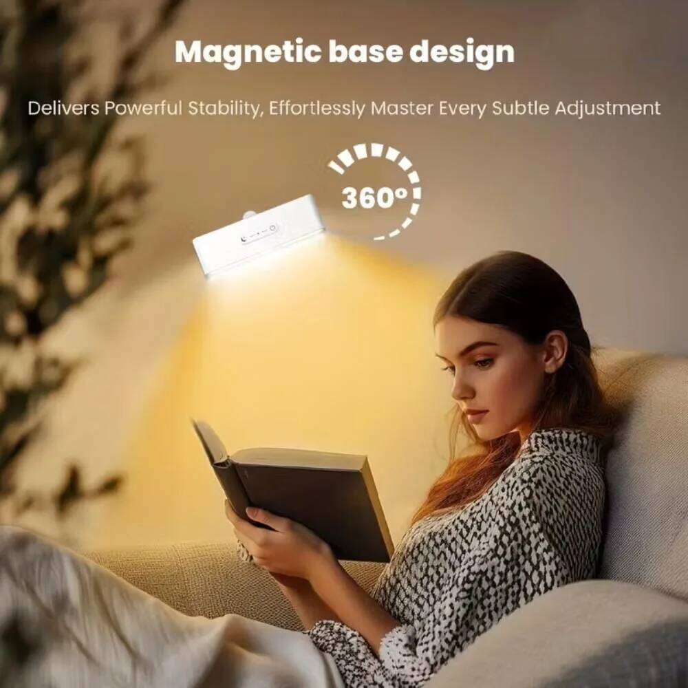 Magnetic Square Wall Lamp - Adjustable Lights with 3 Color Temperatures, Dimmable, 360 Rotatable for Closet Wardrobe Bedroom Z260227