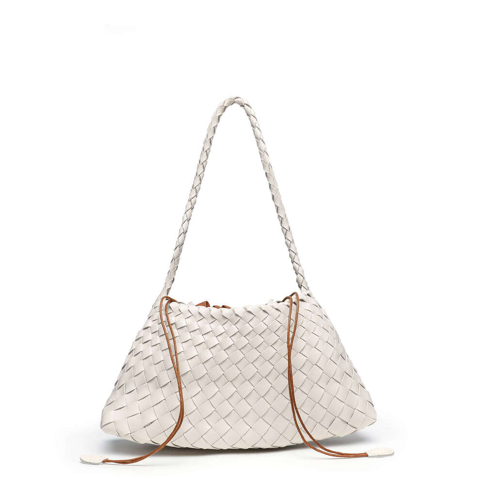 Cross Border Hot Selling Hand Woven Fashion Retro Handheld Basket Versatile Underarm Single Shoulder Mother Daughter Bag