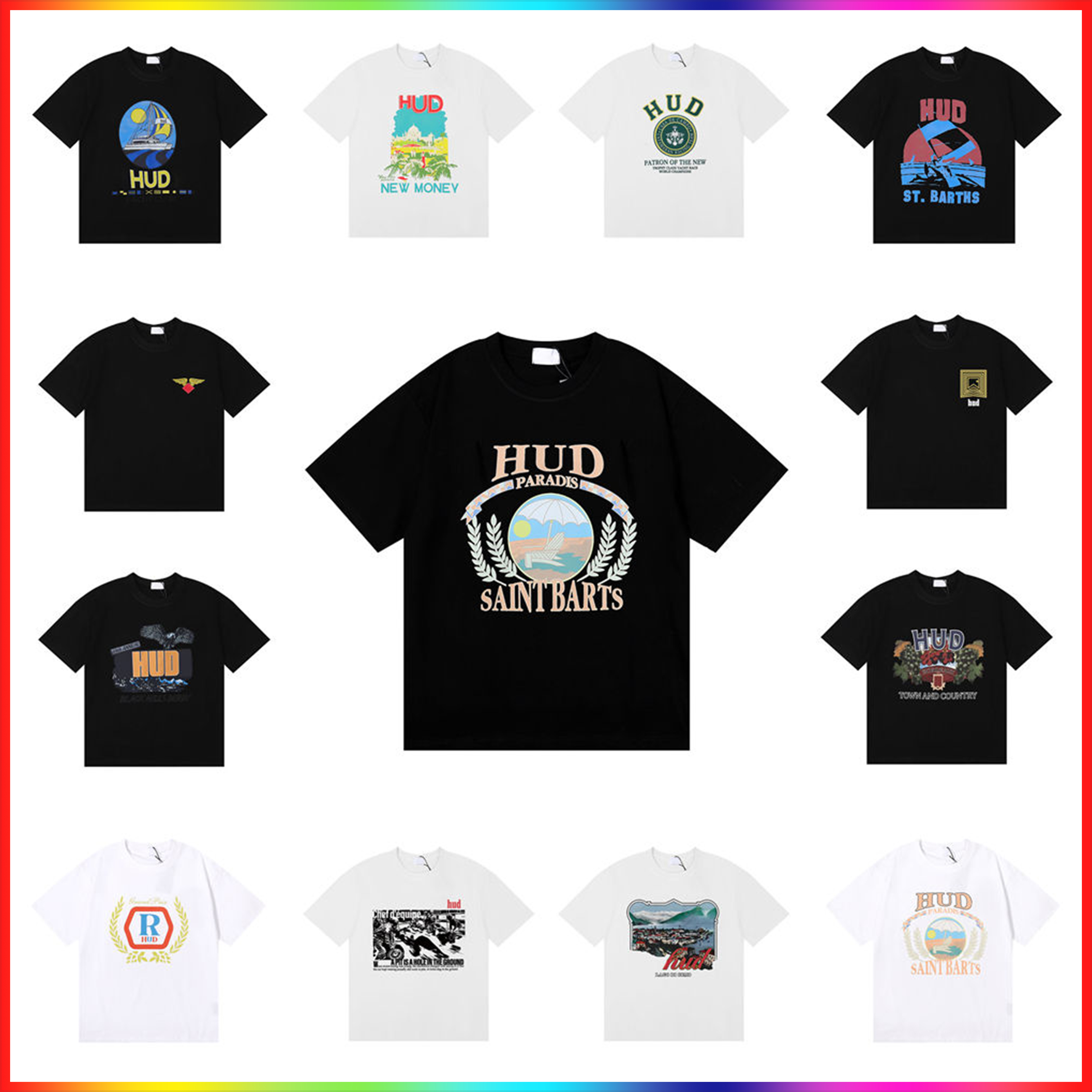 designer clothes summer mens clothing fashion men casual rhudetee classic trend letter print short sleeve graphic tee luxurys men women round neck rhudemen t shirt