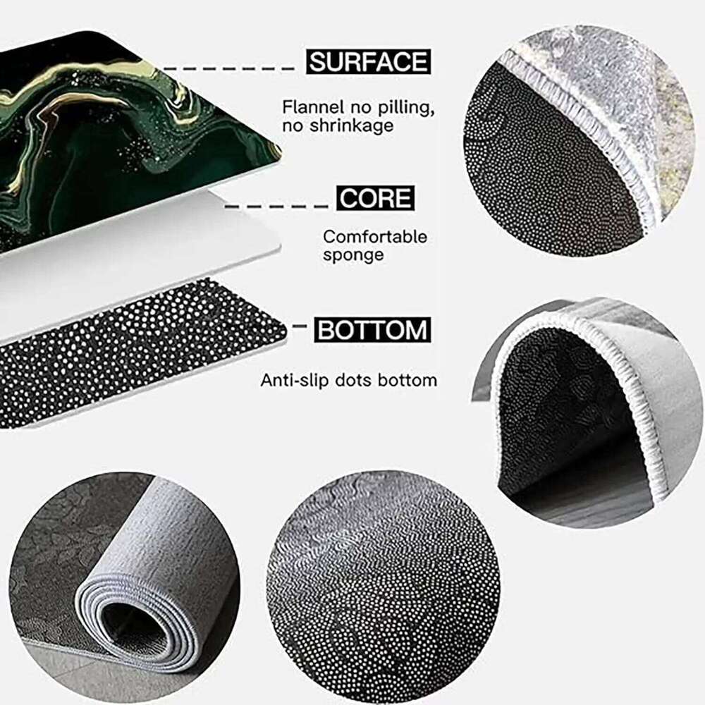 VIKAMA Bohemian Vintage Crystal Flocking Carpet Large Area Living Room Mat Bedroom Office Rug Muslim Prayer Home Decor H260226