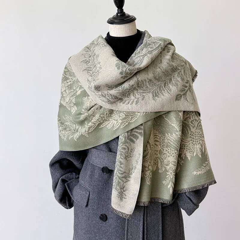 Winter Design Pashmina Blanket Cashmere Scarf for Women Warm Thick Shawls and Wraps Poncho Female Bufanda Echarpe Tassel Muffler Z260226