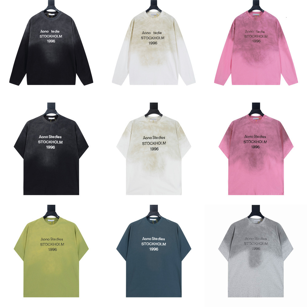 2026 High Quality Fashion Acnes Tshirt Designer Mens T-Shirt Pure Tshirt Cotton Short-Slved T Shirts Fashion Casual Mens And Womens T-Shirt Couple Unisex