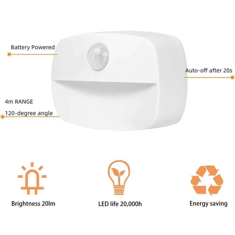 New LED Auto ON/OFF Smart Lamp Under Cabinet PIR Motion Sensor Kitchen Bedroom Light for Night Cupboard Closet Stair Z260227