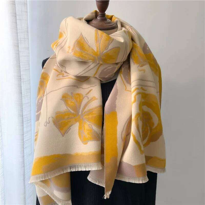 Cashmere Scarf for Women Thick Warm Winter Blanket Brand Female Luxury Quality Shawl Wrap Bufanda Print Poncho Echarpe Pashmina Z260226