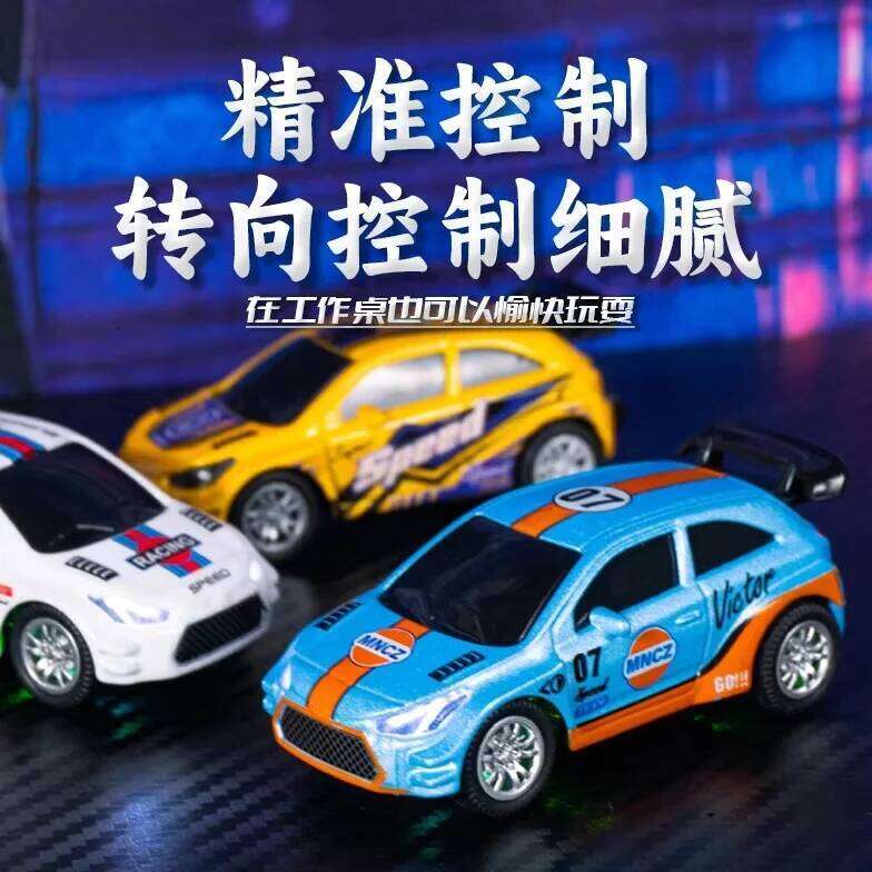 New Mini Alloy Remote Control Car Pocket Rc Desktop Miniature Drift Racing Children'S Holiday Gift H260227