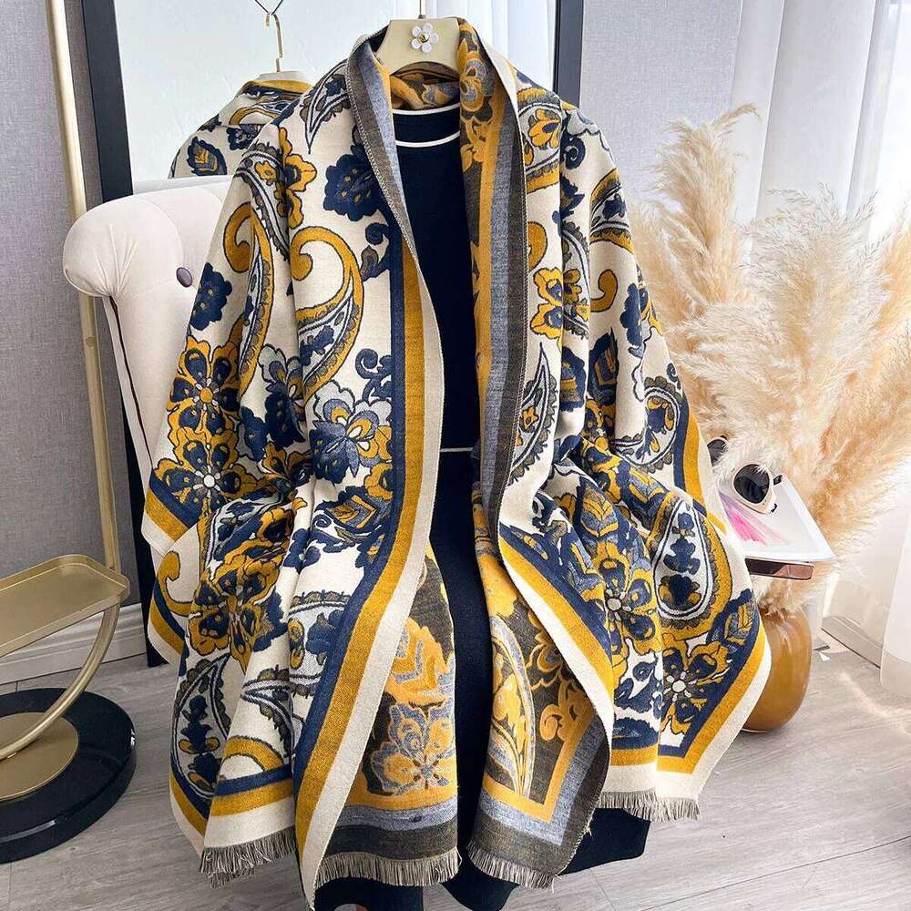 2025 Design Luxury Winter Cashmere Scarf Women Warm Pashmina Blanket Paisley Scarves Female Shawl Wraps Thick Foulard Bufanda Z260226