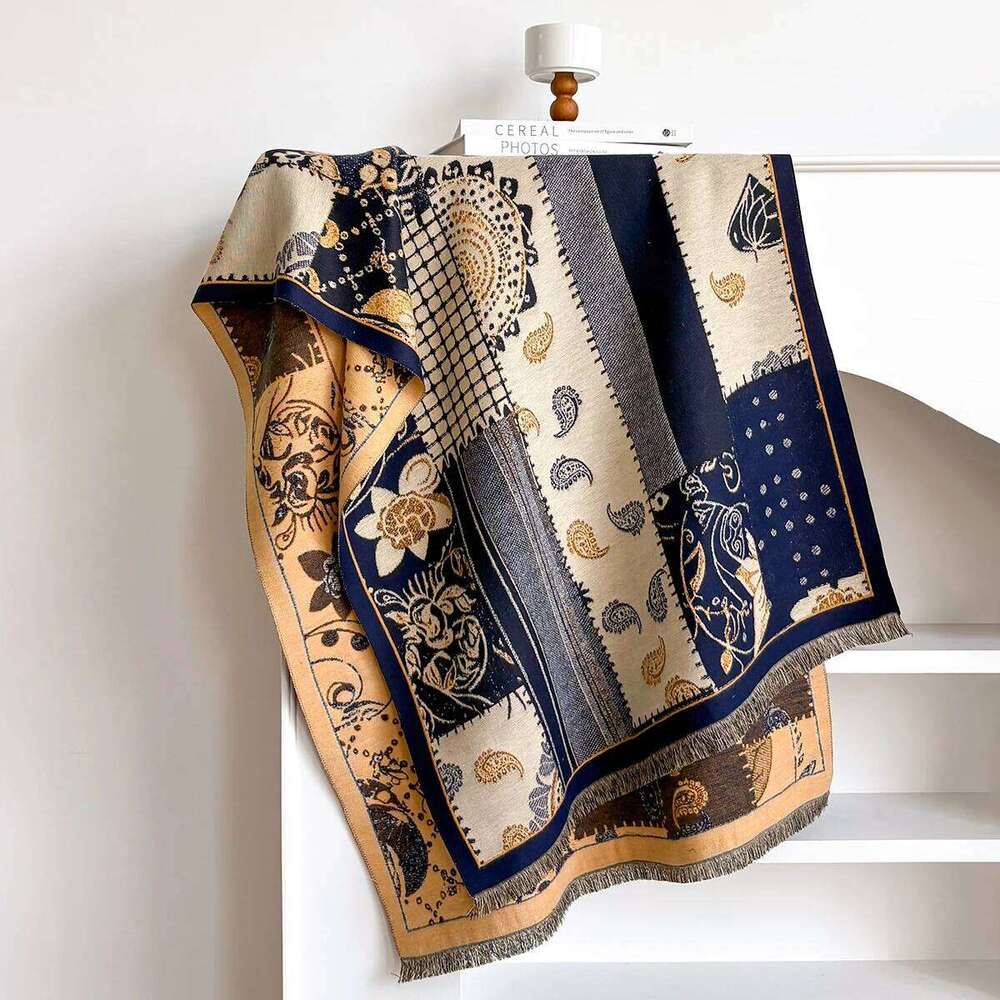 Ladies Latest Design Winter Reversible Jacquard Imitation Cashmere Scarves Premium Quality Thick Wrap Shawl Womens Scarf Z260226