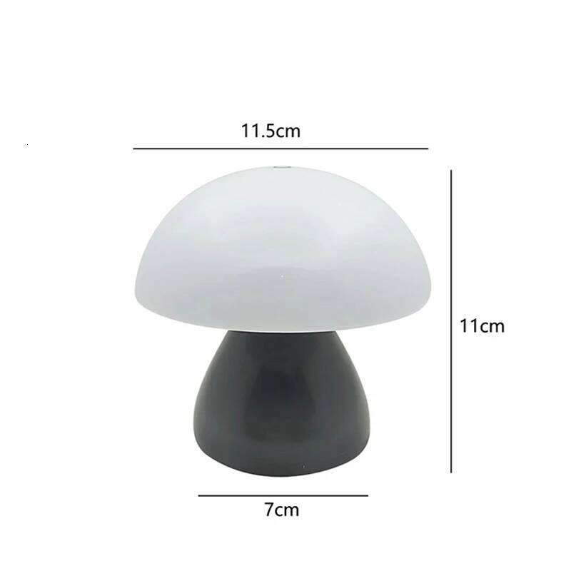 Mushroom Led Table Lamp Charging Touch Desk Coffee Bar, Hotel Bedroom Decoration, Nordic Creative Atmosphere, Small Night Light Z260227