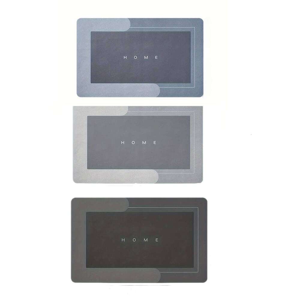 1pc 40*60cm Super Absorbent Floor Mat For Bathroom Non Slip, Fast Drying Soft, Carpet Shower Tub Outdoor Doormat Supplies H260227 - view 3