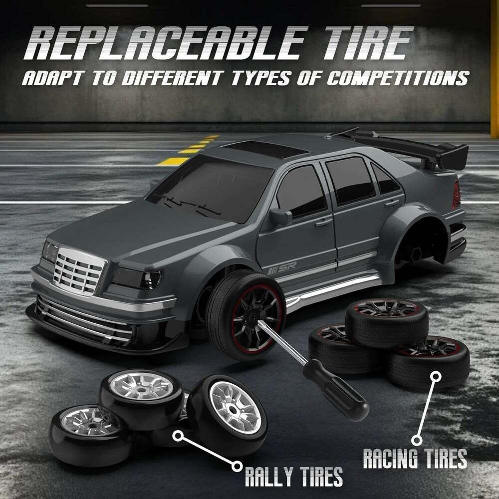 FQD17 FQD19 1:43 Scale Full-Size 4WD 2.4g Gyroscope Calibration Drift Steering Light Linkage Mini Remote Control Car H260227