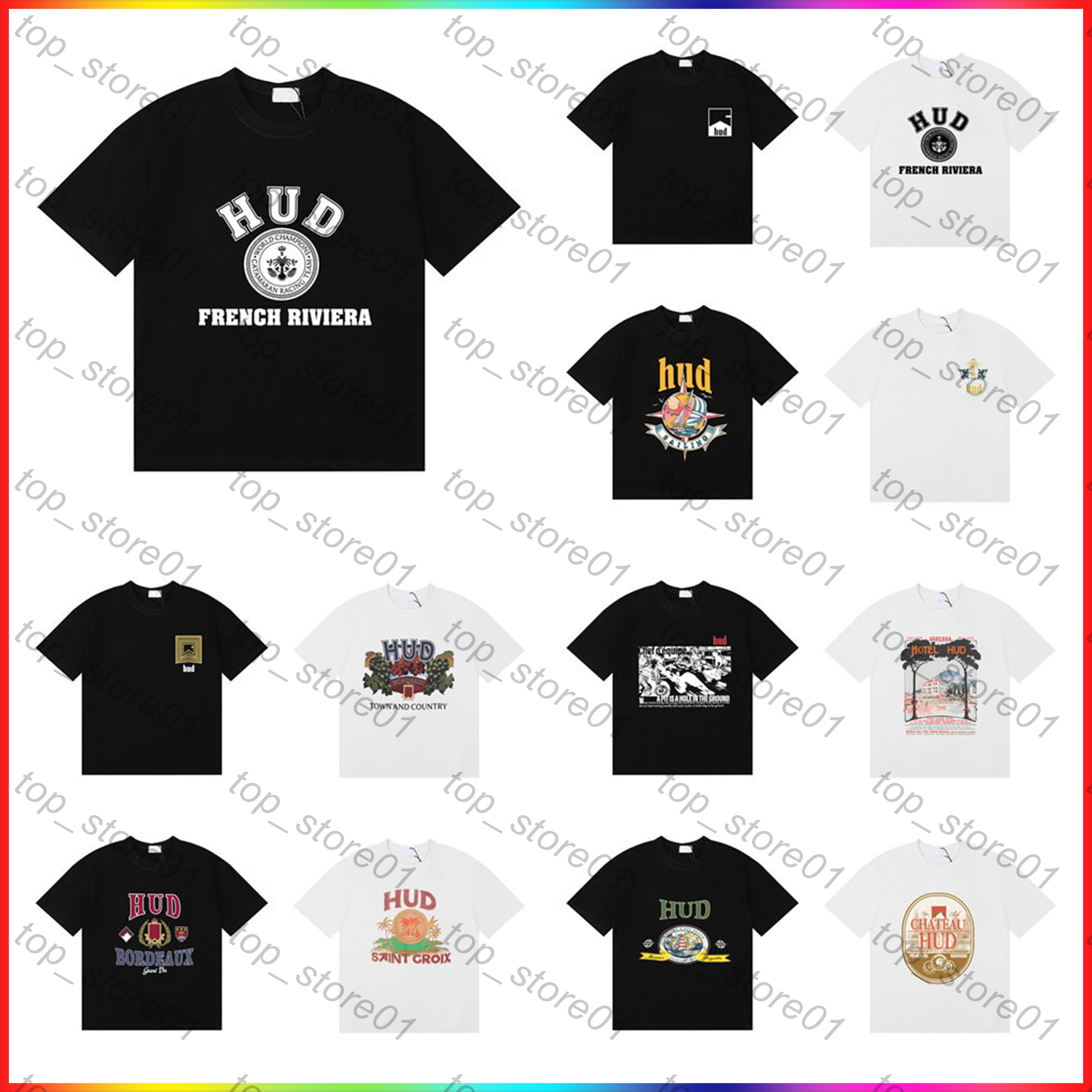 designer clothes summer mens clothing fashion men casual rhudetee classic trend letter print short sleeve graphic tee luxurys men wome round neck rhudemen t shirt 01