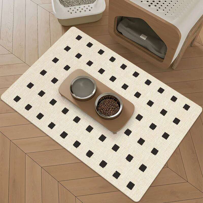 VIKAMA Nordic Minimalist Pet Feeding Mat Home Decor, Cat & Dog Bowl Pad, Anti-Slip, Super-Absorbent, Dirt-Proof, Easy To Clean H260226
