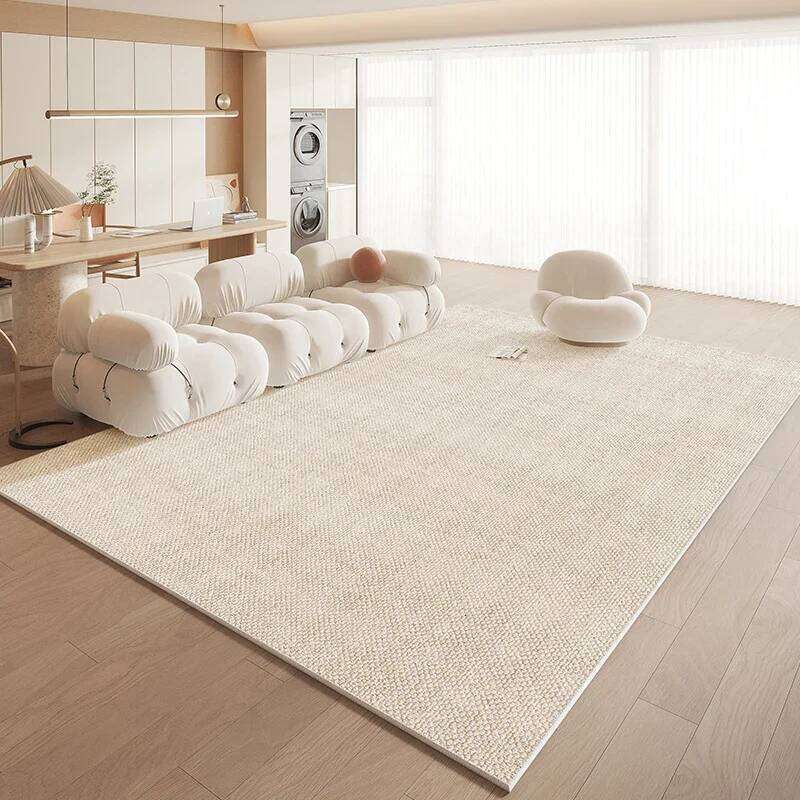 VIKAMA Cream Style Living Room Carpet Water And Stain Resistant Large Area Rug - Sofa Coffee Table Blanket Home Decoration H260226