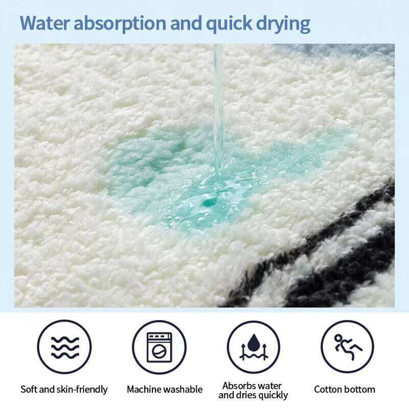 VIKAMA Cartoon Salmon Bedroom Bedside Rug Decorative Floor Mat Creative Soft Plush Carpet Bathroom Home Decoration H260227 - view 7