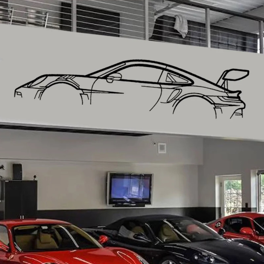 Car Silhouette Wall Art Sticker Vinyl Home Decor Automotive Service Center Garage Beauty Shop Decoration Decals Murals S610 240708