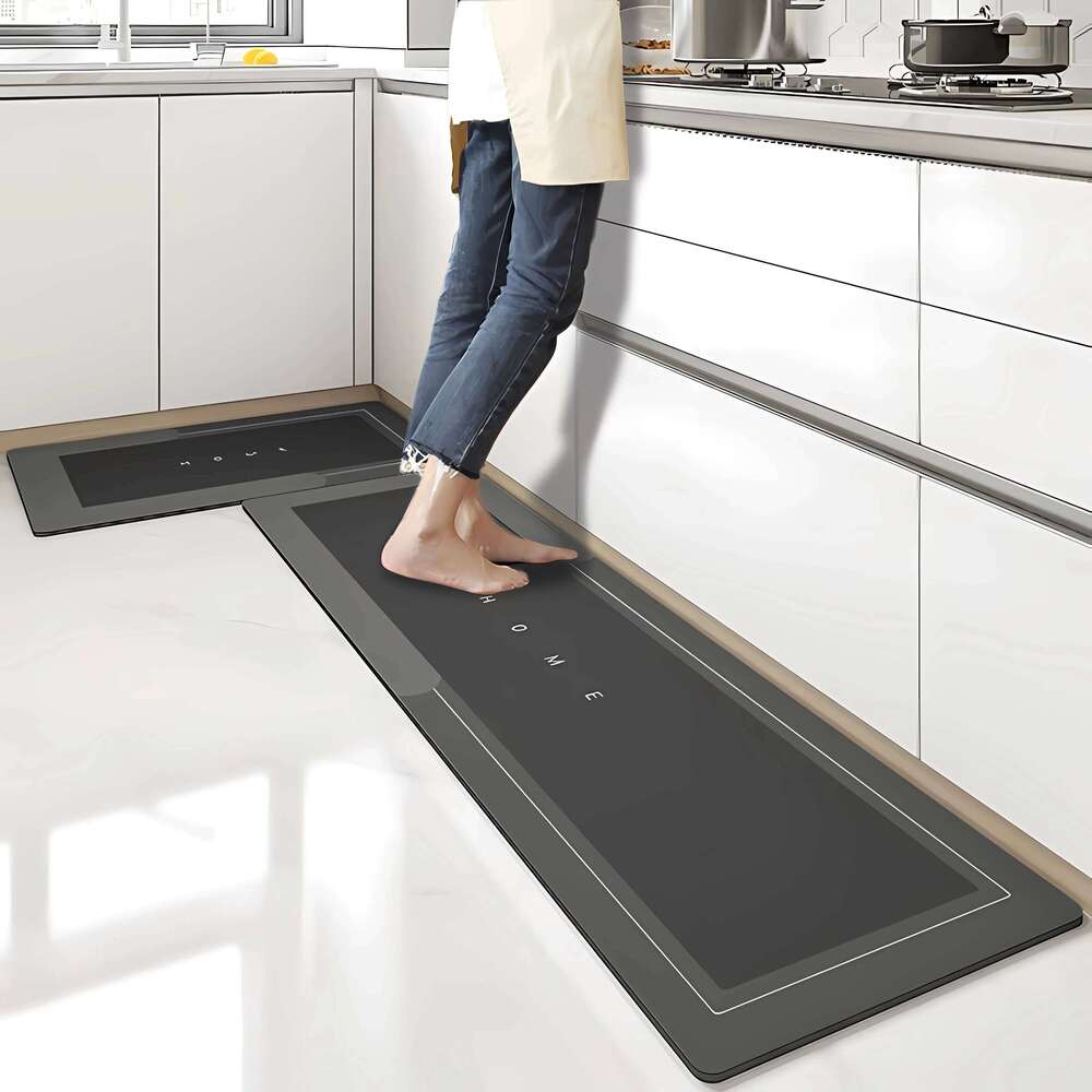 Super Absorbent Floor Mat Diatom Mud Bath Pad Anti-Slip Kitchen Mats Wipeable Wash Long Strip Carpet H260226