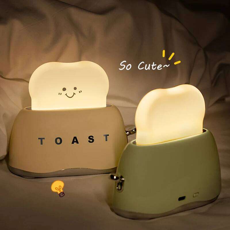 New Toast Night Light Cute little Bread Lamp Breastfeeding portable light with timer is still a great gift for kids and friends Z260227