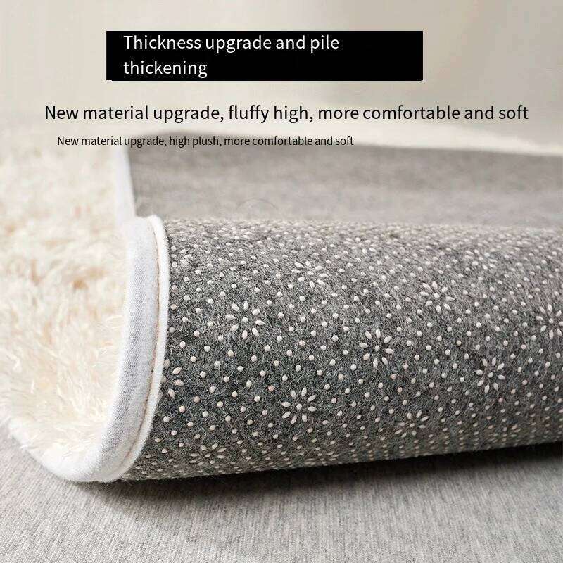 Furry Decoration Super Soft Large Area Full Carpet Floor Mat Modern Winter Thick Tea Table Rugs for Bedroom Living Room Rug H260226