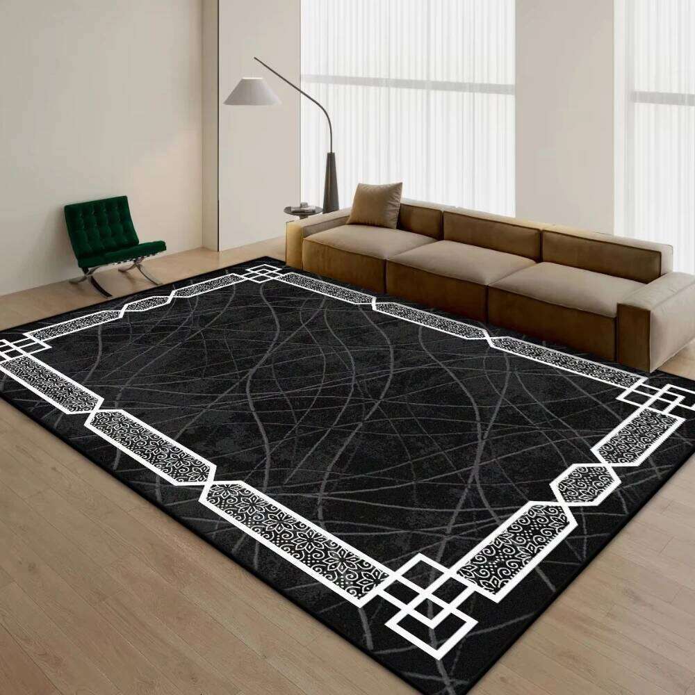 Modern Simple Household Mat Soft Carpets for Living Room Non-slip Bedroom Luxury Decoration Tapetes Area Rug Home Decor H260227 - view 4