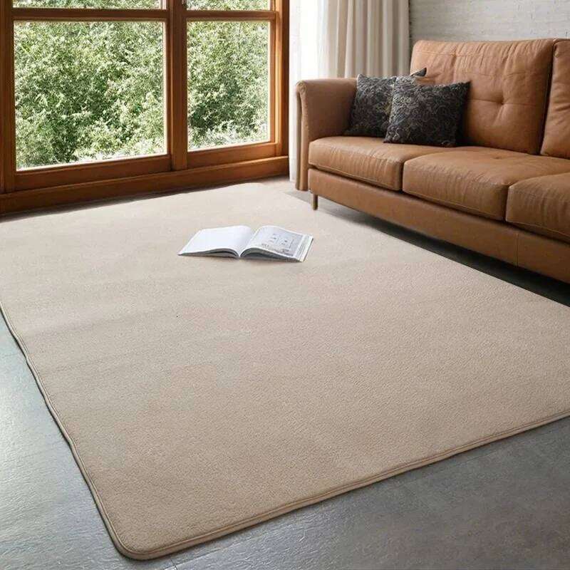 VIKAMA Modern Coral Velvet Soft Non-Slip Living Room Bedroom Carpet Large Area Children's Play Floor Mat For Home Decor H260227 - view 4