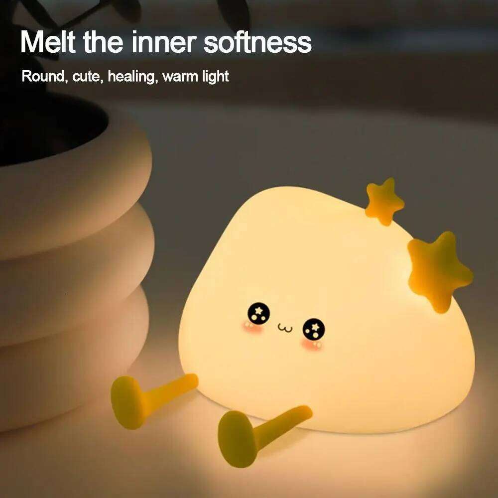 New Clouds Night USB Rechargeable Five-level Dimming LED Light Silicone Advanced Bedside Lamp Desktop Ornaments Z260227
