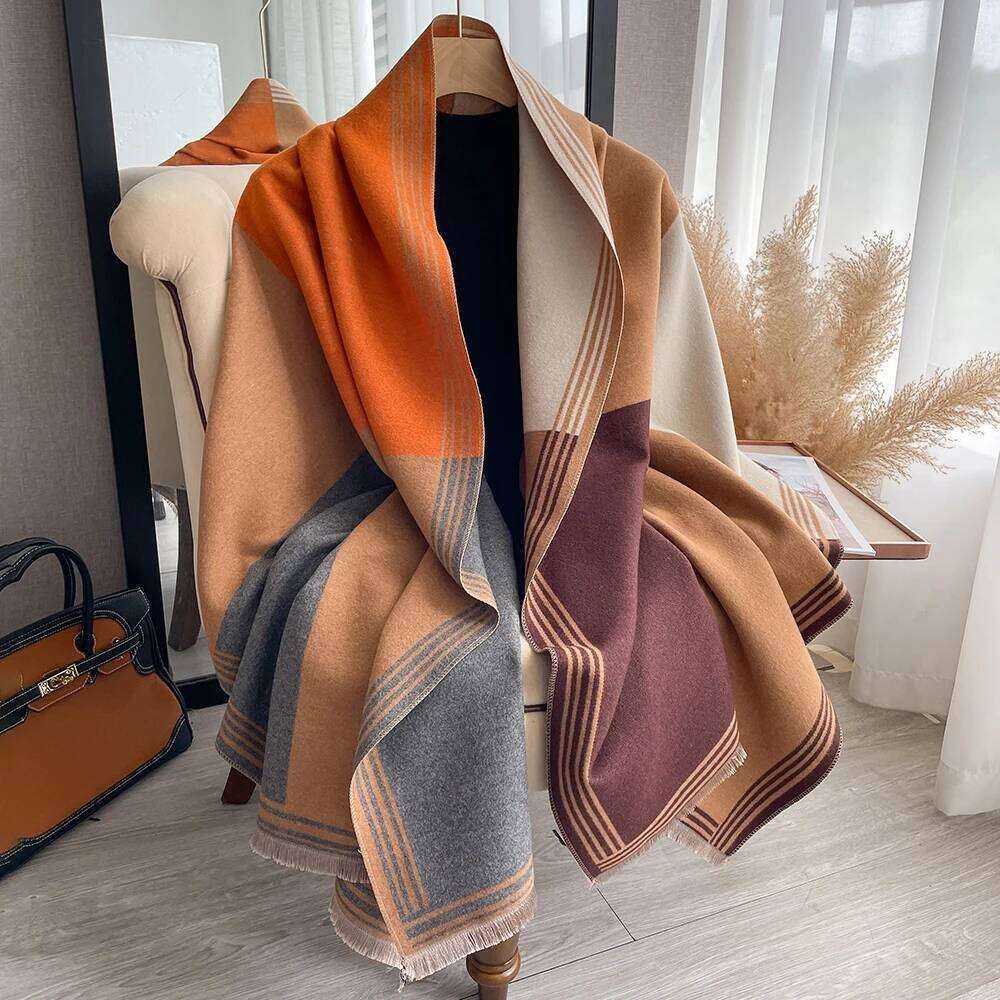 New Luxury Winter Scarf Women Cashmere Warm Pashmina Brand Foulard Female Shawls Wraps Thick Soft Bufanda Poncho Scarves Hijab Z260226