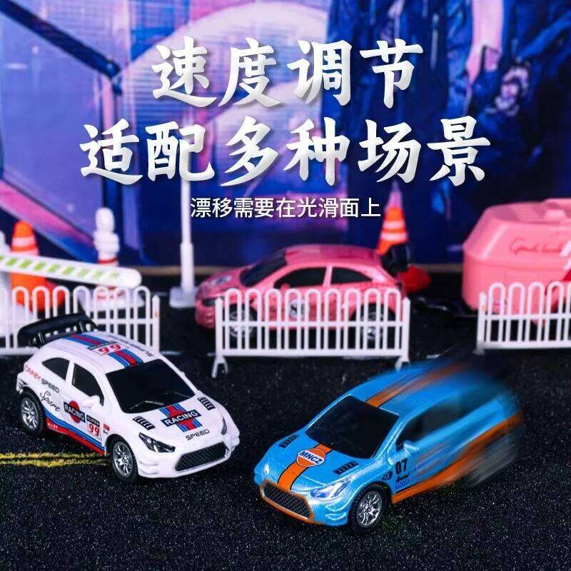 New Mini Alloy Remote Control Car Pocket Rc Desktop Miniature Drift Racing Children'S Holiday Gift H260227